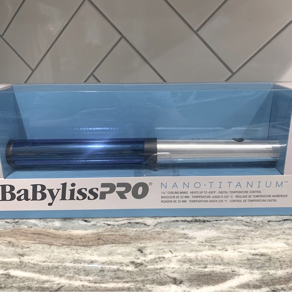 💙NWT💙 1 1/4” Babyliss Pro Nano-Titanium curling wand - Picture 2 of 11